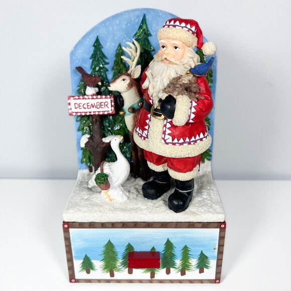 San Francisco Music Box Advent Calendar "Santa Claus is Coming To Town" Rudolph - Picture 2 of 11